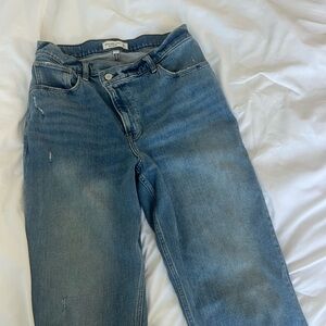 Abercrombie 90’s straight ultra high rise jeans curve love